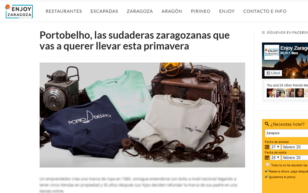 Portobelho en ENJOY ZARAGOZA